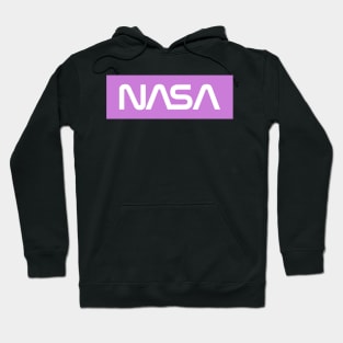 NASA Box Logo - Purple 2 Hoodie